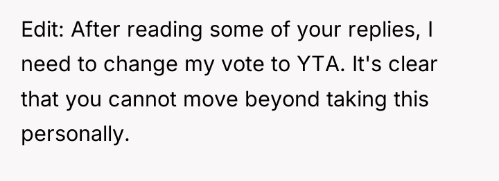 Edit: After reading some of your replies, I need to...