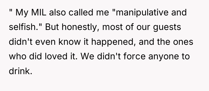 " My MIL also called me "manipulative and selfish." But...