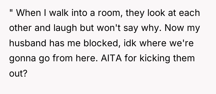" When I walk into a room, they look at...