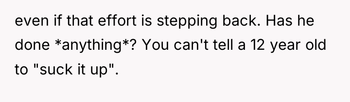 even if that effort is stepping back. Has he done...