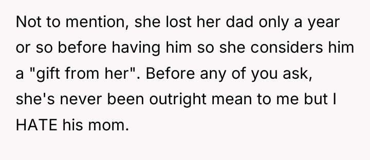 Not to mention, she lost her dad only a year...