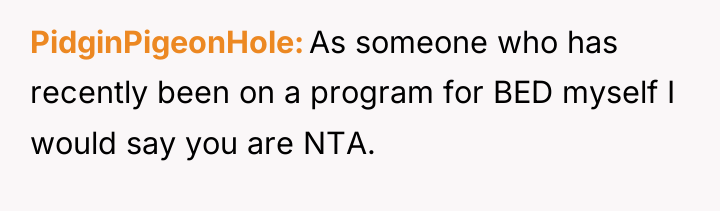 PidginPigeonHole As someone who has recently been on a program...