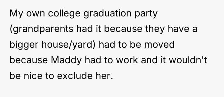 My own college graduation party (grandparents had it because they...
