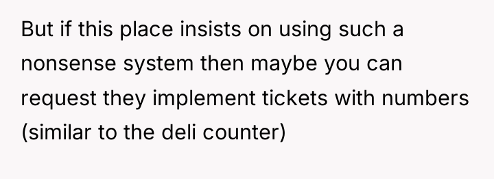 But if this place insists on using such a nonsense...