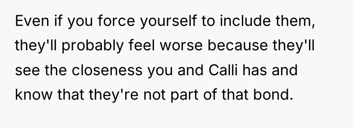 Even if you force yourself to include them, they'll probably...