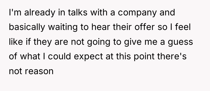 I'm already in talks with a company and basically waiting...