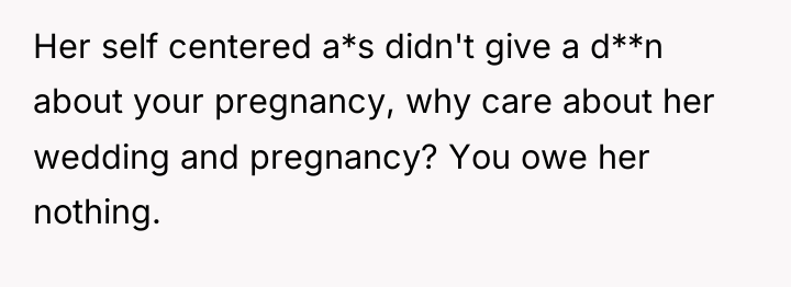 Her self centered a*s didn't give a d**n about your...
