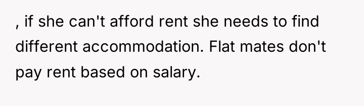 , if she can't afford rent she needs to find...