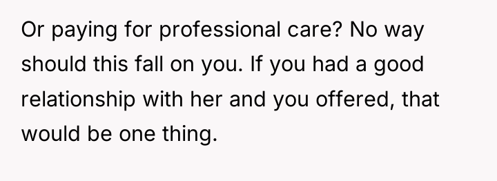 Or paying for professional care? No way should this fall...