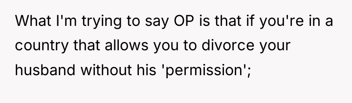 What I'm trying to say OP is that if you're...
