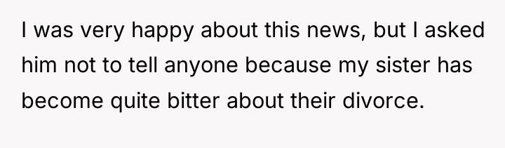 I was very happy about this news, but I asked...