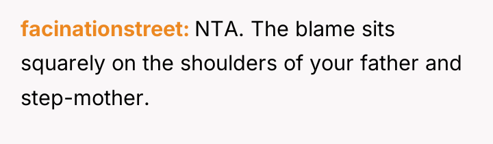 facinationstreet NTA. The blame sits squarely on the shoulders of...