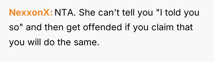 NexxonX NTA. She can't tell you "I told you so"...