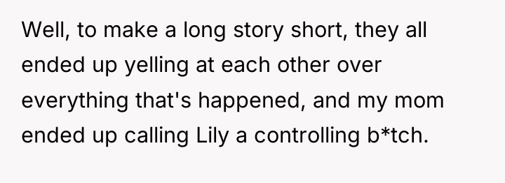 Well, to make a long story short, they all ended...
