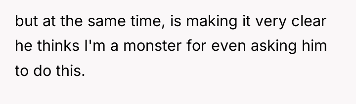 but at the same time, is making it very clear...