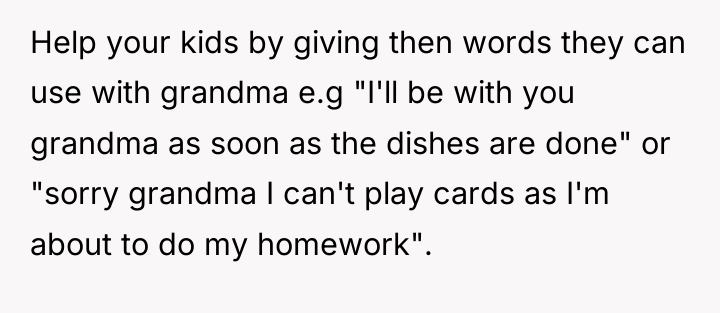 Help your kids by giving then words they can use...