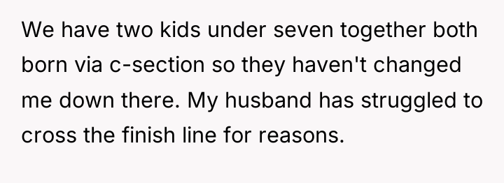 We have two kids under seven together both born via...