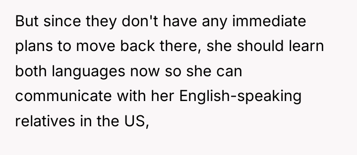 But since they don't have any immediate plans to move...