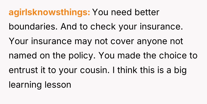 agirlsknowsthings You need better boundaries. And to check your insurance....