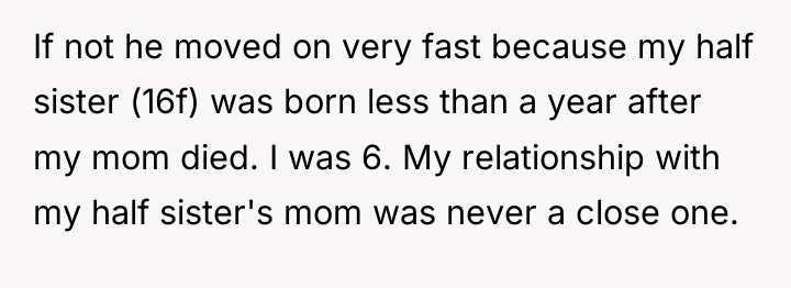 If not he moved on very fast because my half...