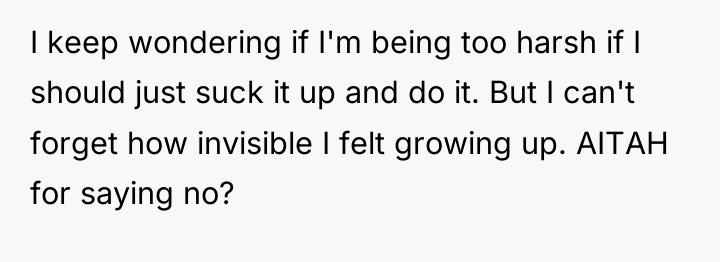 I keep wondering if I'm being too harsh if I...