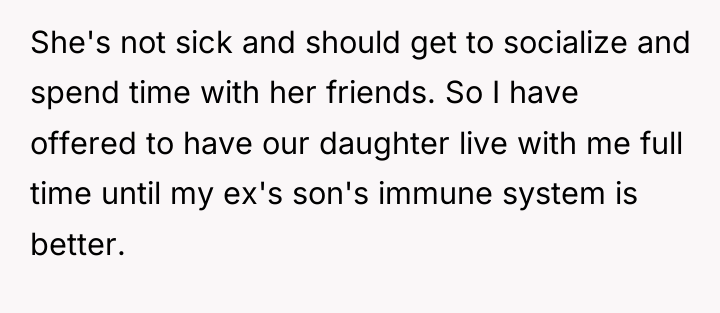 She's not sick and should get to socialize and spend...
