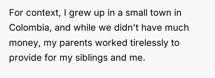 For context, I grew up in a small town in...