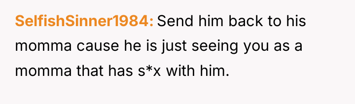 SelfishSinner1984 Send him back to his momma cause he is...