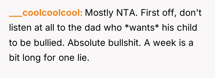 ___coolcoolcool Mostly NTA. First off, don't listen at all to...