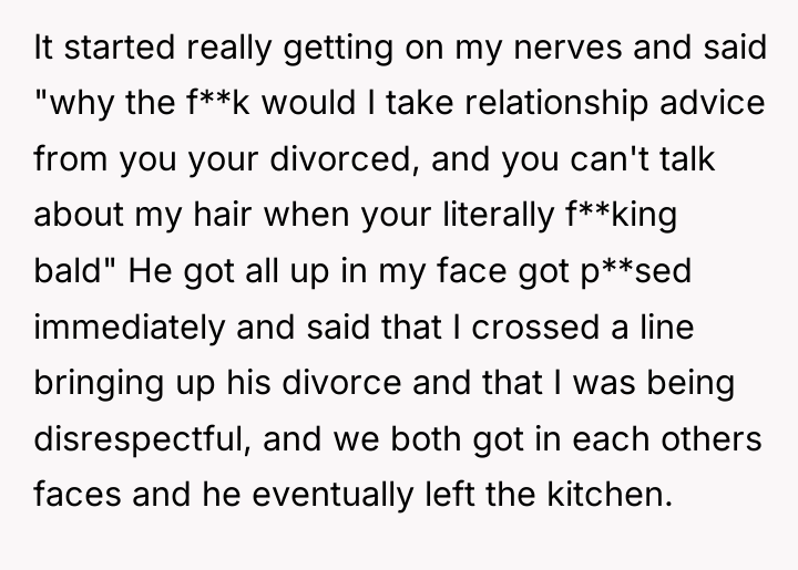 It started really getting on my nerves and said "why...
