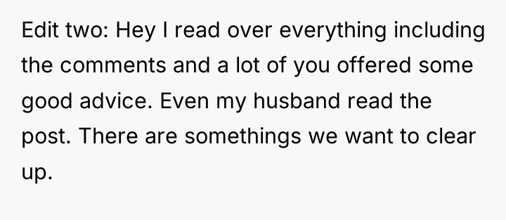 Edit two: Hey I read over everything including the comments...