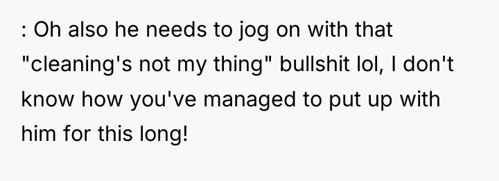 : Oh also he needs to jog on with that...