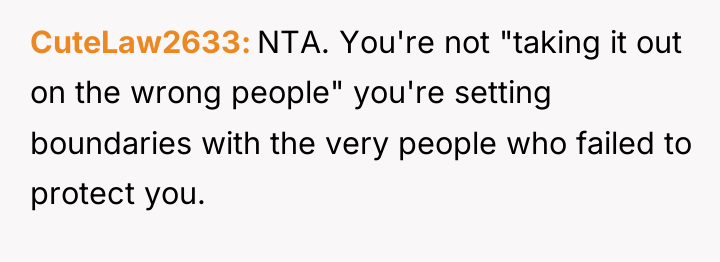CuteLaw2633 NTA. You're not "taking it out on the wrong...
