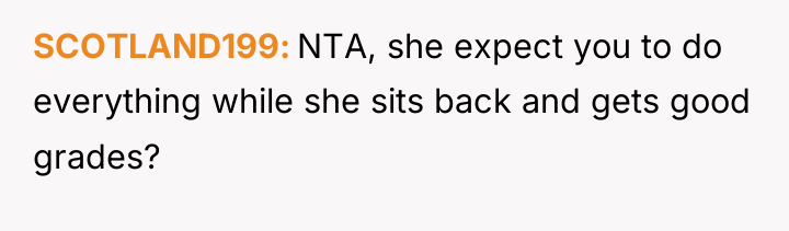 SCOTLAND199 NTA, she expect you to do everything while she...