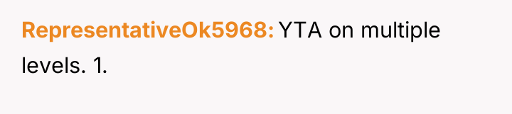 RepresentativeOk5968 YTA on multiple levels. 1.