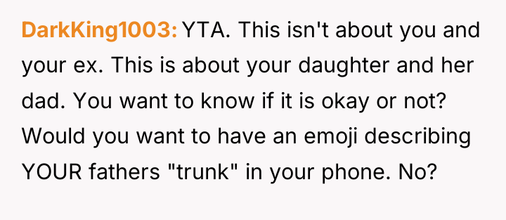 DarkKing1003 YTA. This isn't about you and your ex. This...