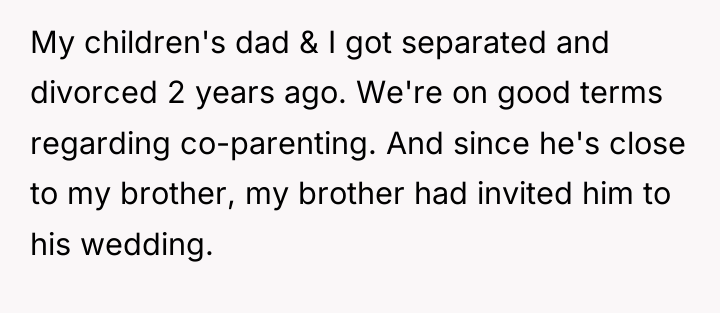 My children's dad & I got separated and divorced 2...