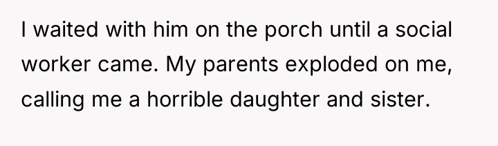 I waited with him on the porch until a social...