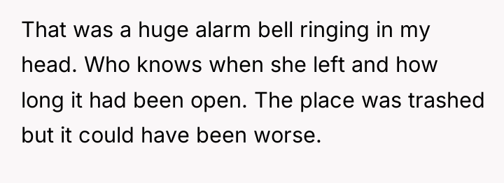 That was a huge alarm bell ringing in my head....