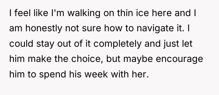 I feel like I'm walking on thin ice here and...