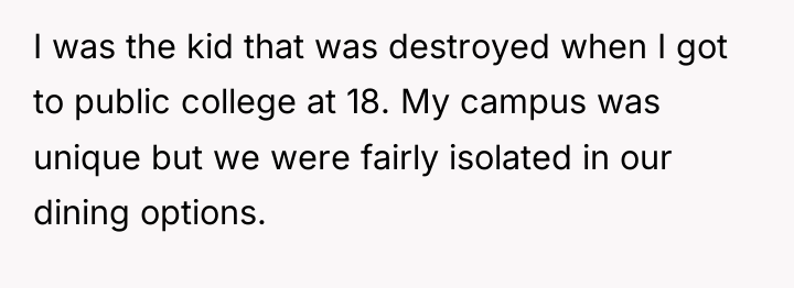 I was the kid that was destroyed when I got...