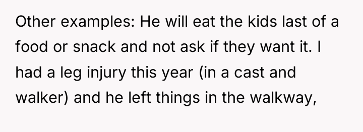 Other examples: He will eat the kids last of a...
