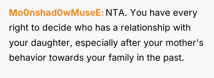 Mo0nshad0wMuseE NTA. You have every right to decide who has...