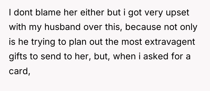 I dont blame her either but i got very upset...