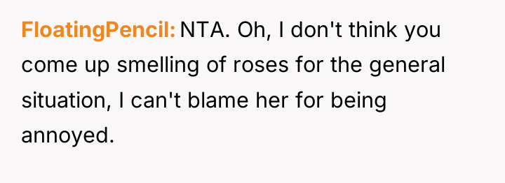 FloatingPencil NTA. Oh, I don't think you come up smelling...