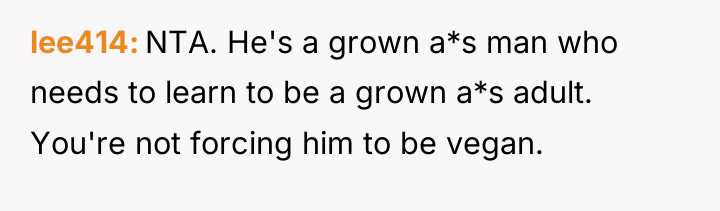 lee414 NTA. He's a grown a*s man who needs to...
