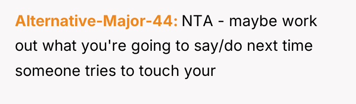 Alternative-Major-44 NTA - maybe work out what you're going to...