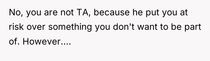 No, you are not TA, because he put you at...