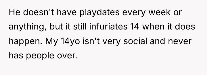 He doesn't have playdates every week or anything, but it...