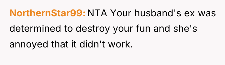 NorthernStar99 NTA Your husband's ex was determined to destroy your...